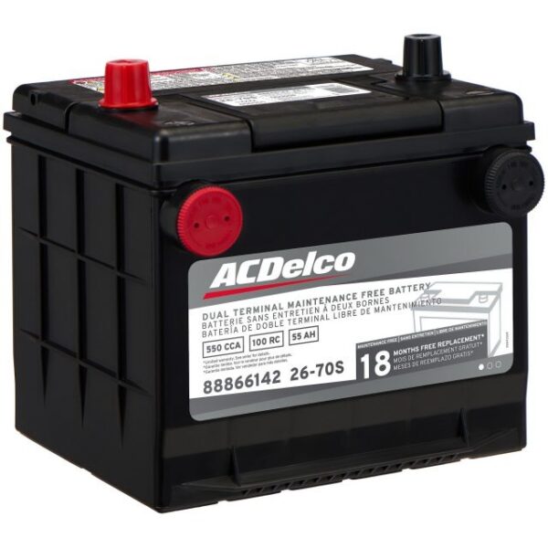 ACDelco Silver 18 Month Warranty Dual Terminal BCI Group 70DT Battery
