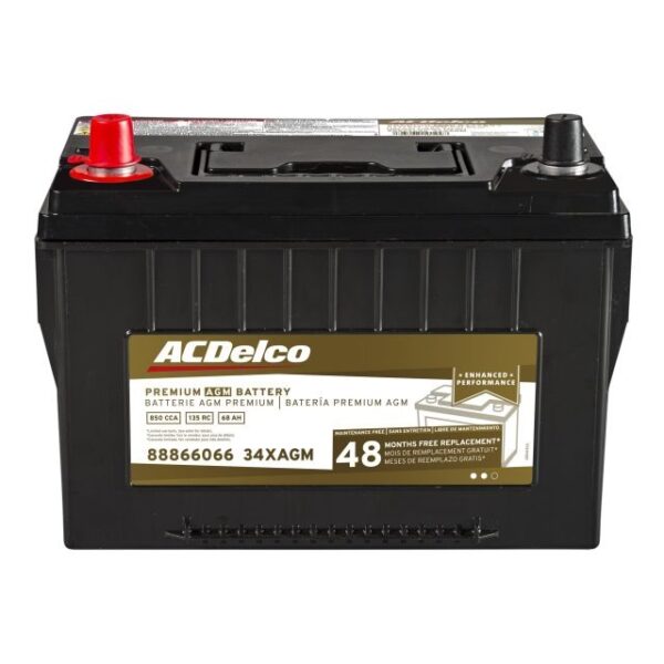 ACDelco Gold 48 Month Warranty Premium AGM BCI Group 34 Battery