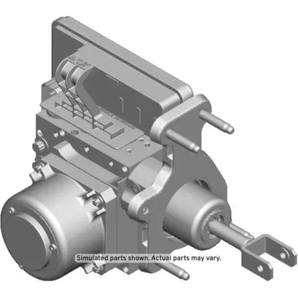 Brake Master Cylinder with Power Brake Booster and Brake Booster Control Module